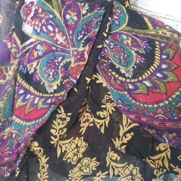 Patrons of Peace paisley boho racerback tank - Picture 5 of 8